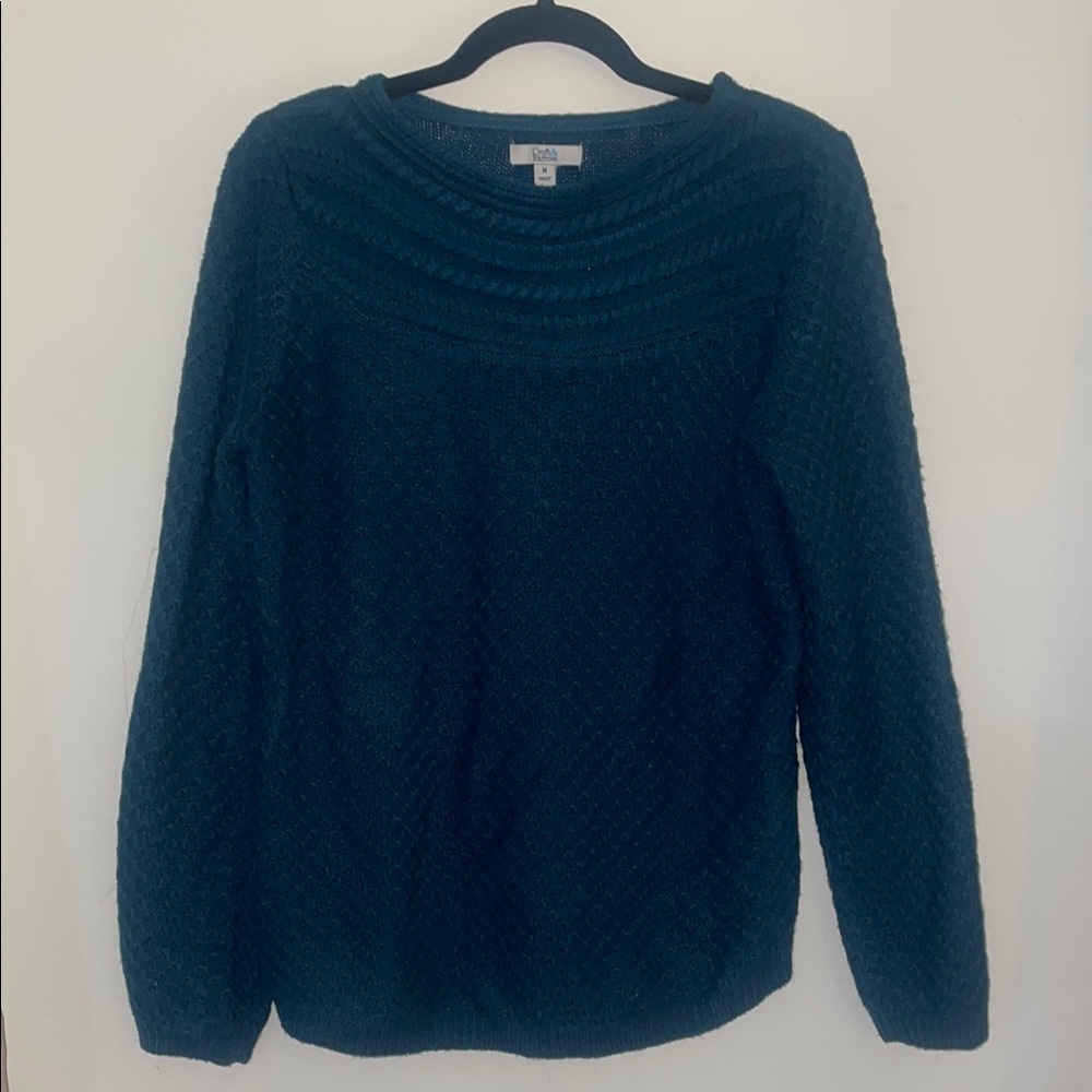 Dark Teal Knit Sweater